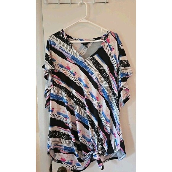 Robert Louis L Womens Top POLY/SPANDX Breathable Casual Everyday Wear Comfort - Picture 2 of 8